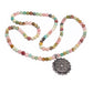 Edelstein Mala Rosenquarz/ Amazonit/ Rhodonit / Lotus