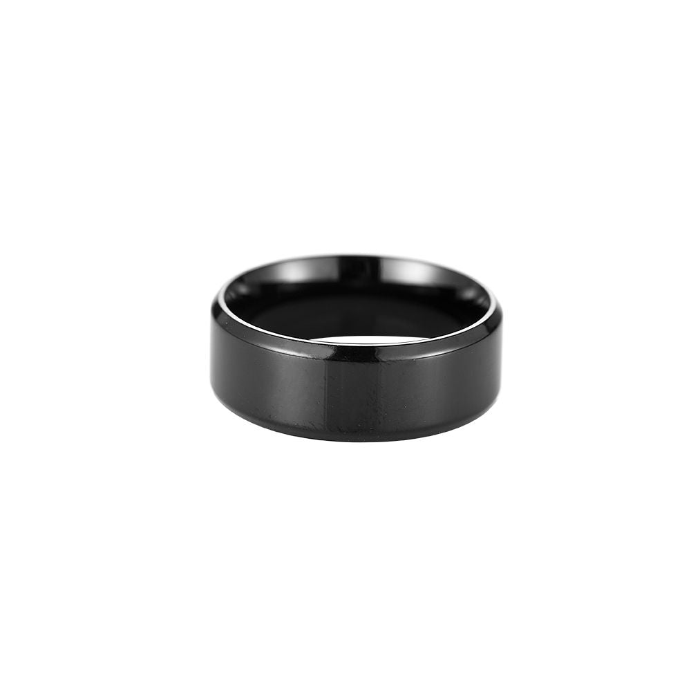 Ring Solid Black männerring