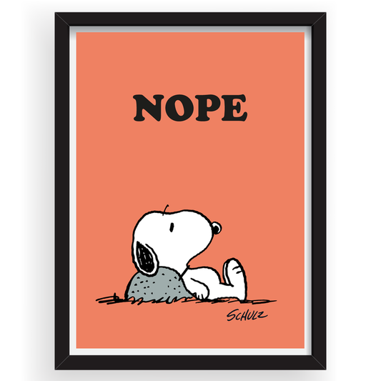 Poster "Nope" | Peanuts magpie