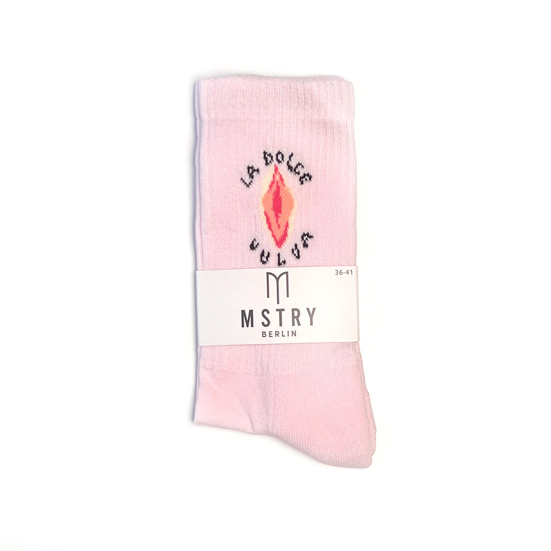 La Dolce Vulva Socken rosa mstry berlin Tennissocken